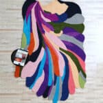 Multi Color Handmade Area Rug - HTW 113 (200X300 cm)