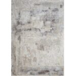 Modern Abstract Beige & Grey Machine-Made Carpet (240×330 cm) – MMB-37