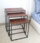 Modern Three-Tier Side Tables – Black Powder/Copper Finish with Black Iron Base GH-111-B - Image 2