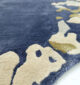 Navy Blue Viscose Shaped Handmade Carpet 200x300 – HTV-23 - الصورة 6