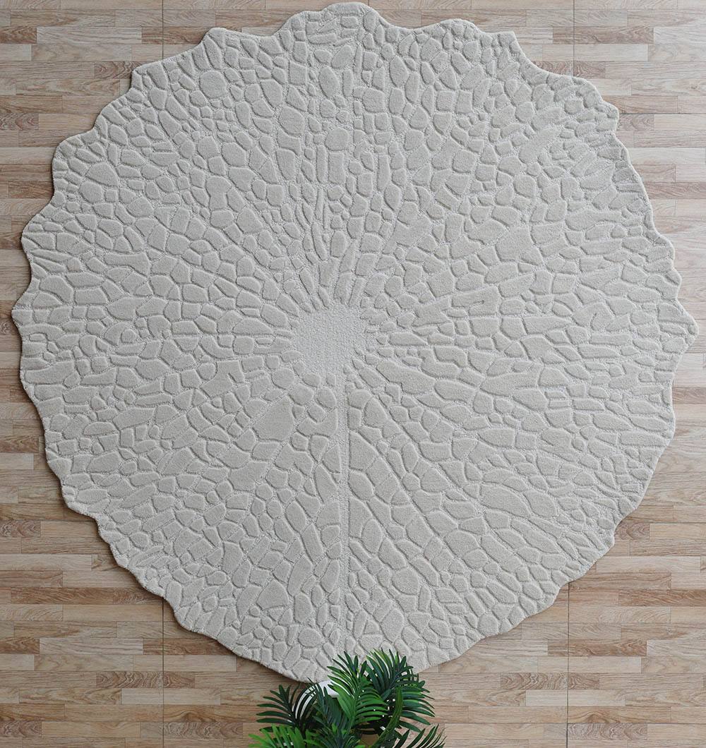 HTW-103 (5) Shape Handmade Rug For Bedroom - HTW 103 (200X200 cm) - Image 1