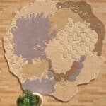 Abstract Shaped Handmade Area Rug- HTWV 174 (200x300 cm)