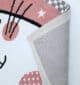 Pink Cat Kids Rug - Cute Kitten Nursery Area Carpet KD-002 (120x180cm) - الصورة 3