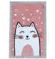 Pink Cat Kids Rug - Cute Kitten Nursery Area Carpet KD-002 (120x180cm) - الصورة 5