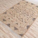 Minimalist Neutral Jute Tribal Kilim Rug - KLM 008 (170x240cm)