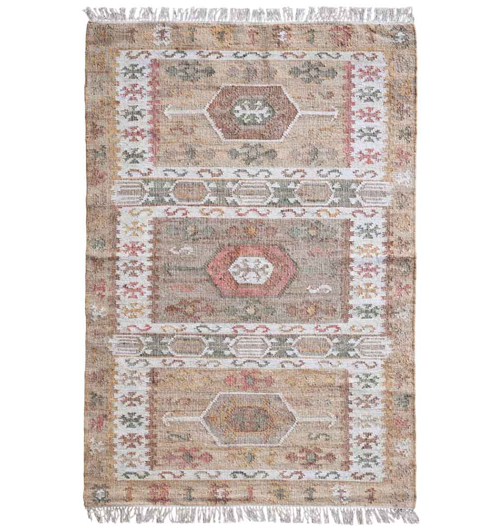 KLM-011 Jute Cotton Blend Turkish Styled Kilim Rug - KLM 011 (170x240cm) - الصورة 1