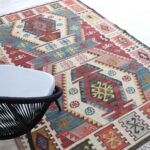 Authentic Turkish Geometric Kilim Rug - KLM 013