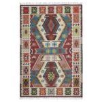 Authentic Turkish Geometric Kilim Rug - KLM 013