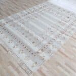 Handwoven Boho Area Rug Grey Kilim Rug - KLM-016 170x240cm
