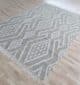 Handwoven Diamond Patterned Grey Kilim Rug - KLM-017 170x240cm