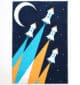 Kids Space Rocket Polyester Playroom Rug KD-001 (170x240cm) - Image 6