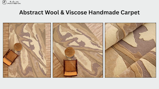 Abstract Wool & Viscose Handmade Carpet - Blog Image