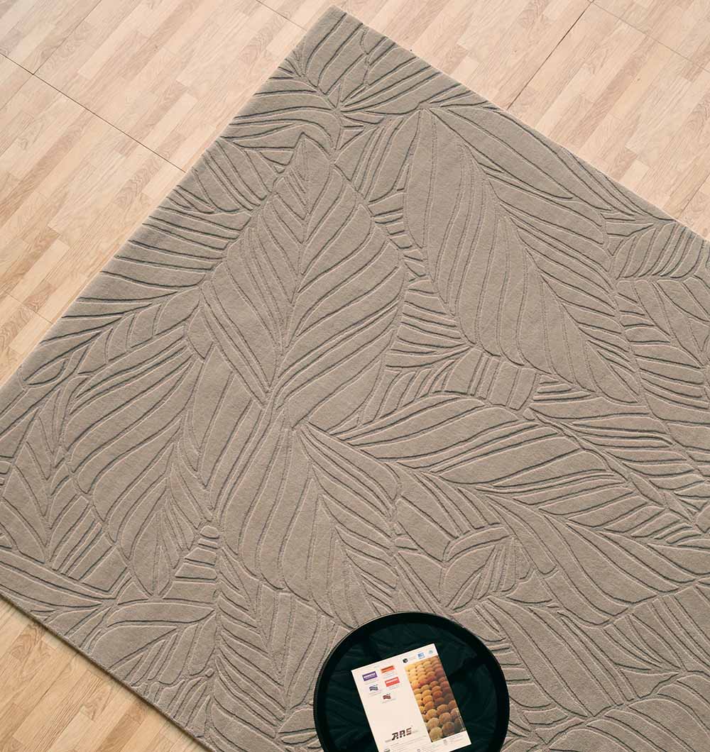 LKH-030 Rectangle Handmade Decorative Grey Color Area Rug - LKH-030 - Image 1