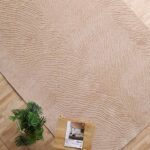 Rectangle Handmade Beige Color 200x300 cm Area Rug  - LKH-040